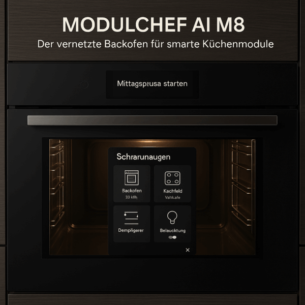 MODULCHEF AI M8 – Der vernetzte Backofen für smarte Küchenmodule