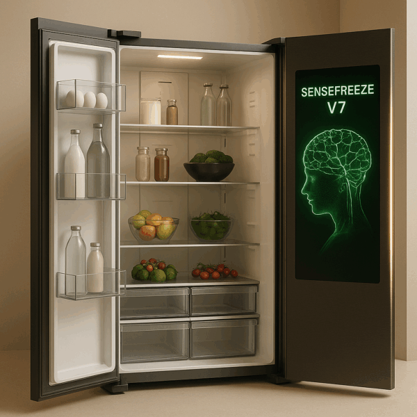 SENSEFREEZE V7 – Der biometrische Komfort-Kühlschrank mit KI - Image 2