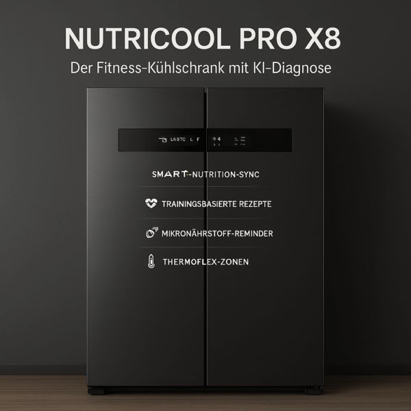 NUTRICOOL PRO X8 – Der Fitness-Kühlschrank mit KI-Diagnose